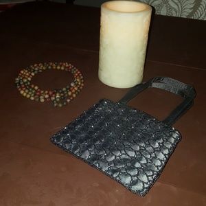 Charcoal gray small purse